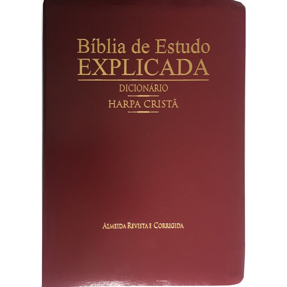 Bíblia de Estudo Explicada Com Dicionário e Harpa Livraria 100 Cristão cemporcentocristao Bíblia de Estudo Explicada Com Dicionário e Harpa Livraria 100 Cristão cemporcentocristao